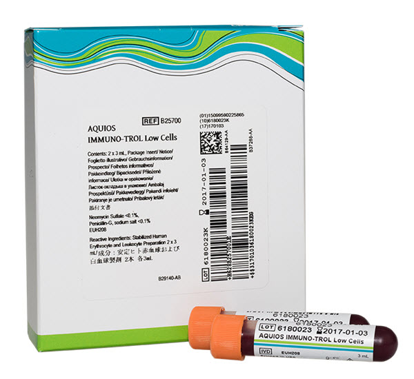 B25700_AQUIOS IMMUNO-TROL Low Cells, 2 x 3 mL, CE, IVD